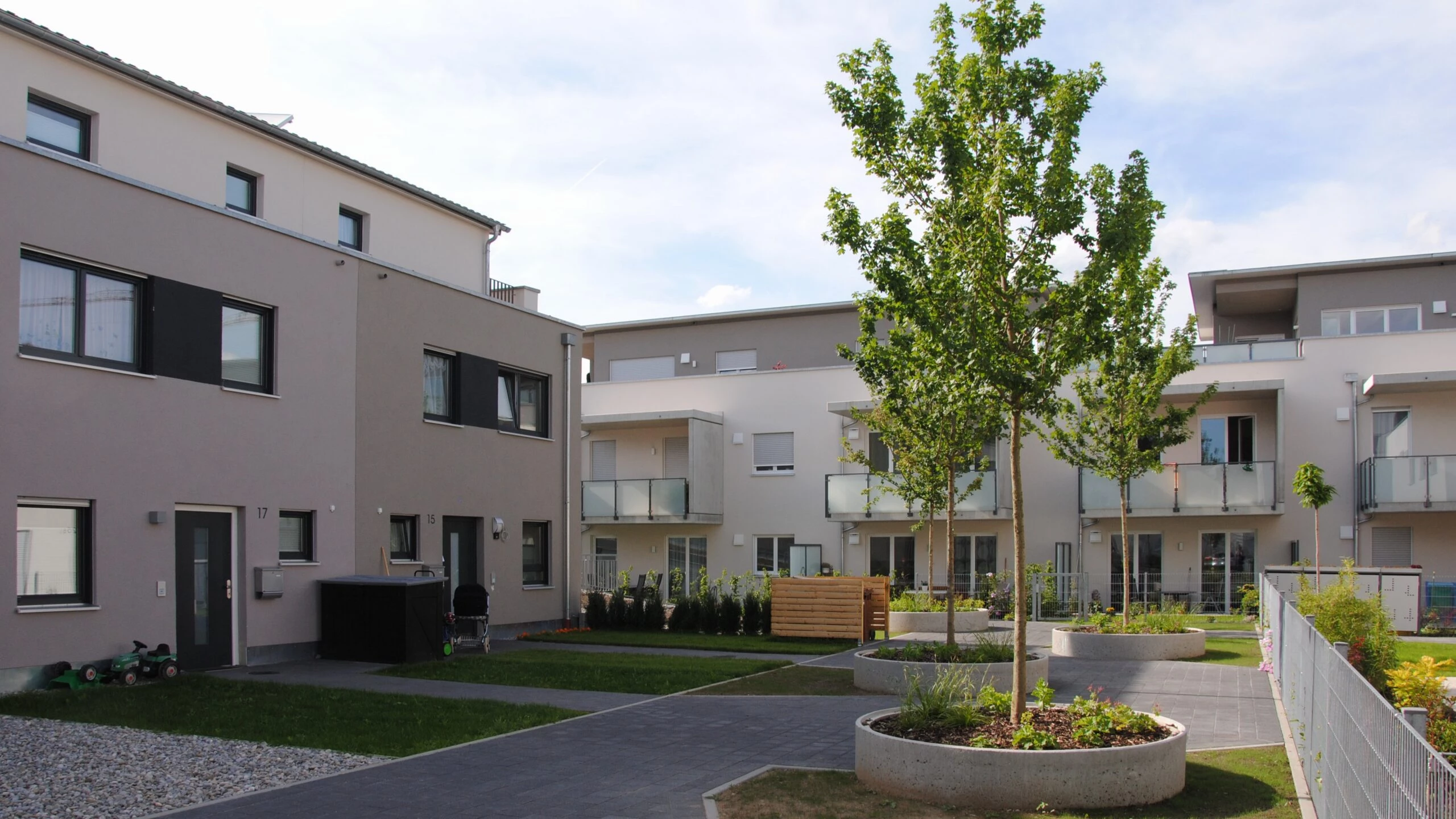 Sheridan Park in Augsburg, Außenansicht